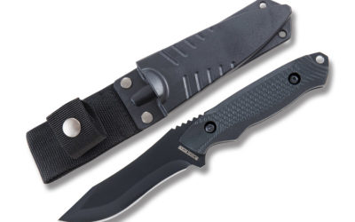 Tactical Fixed Blade Black Composition Handle