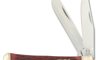 Trapper Red Jigged Bone Handle