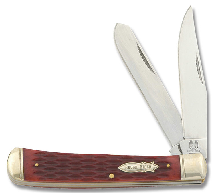 Trapper Red Jigged Bone Handle