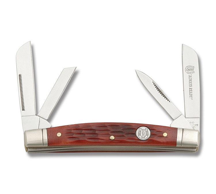 Slimline Congress Red Jigged Bone Handle