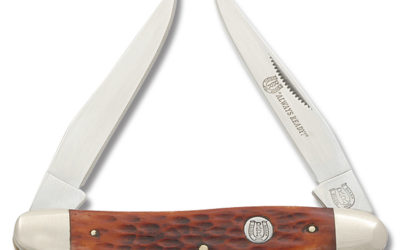 Muskrat Red Jigged Bone Handle