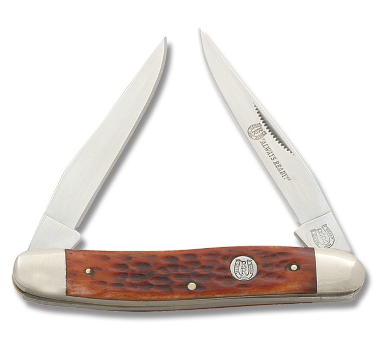 Muskrat Red Jigged Bone Handle