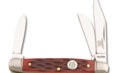 Small Stockman Red Jigged Bone Handle
