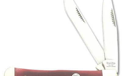 Trapper Red Jigged Bone Handle