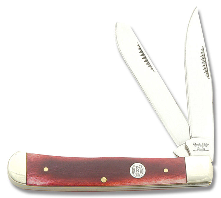 Trapper Red Jigged Bone Handle