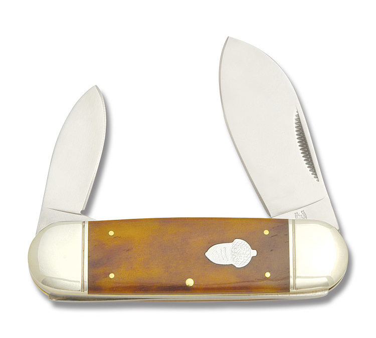 Outdoorsman Series Large Sunfish Tobacco Smooth Bone Handle