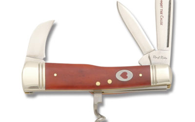 Heart Disease Bartenders Knife Red Smooth Bone Knife