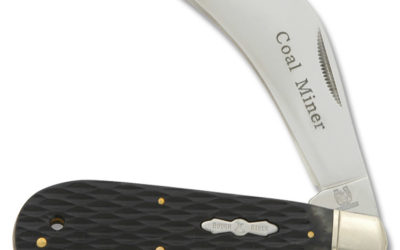 Coal Miner Hawkbill Coal Black Jigged Bone Handle