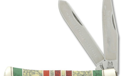 Vietnam Brotherhood Trapper Imitation Turquoise Handle
