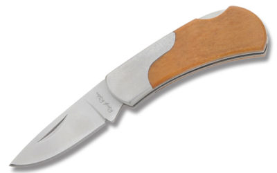 Little Filly Wild West Mustang Lockback Amber Smooth Bone Handle
