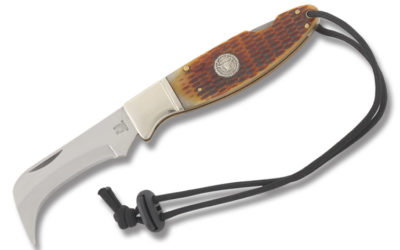 Cowboy Cutter Amber Jigged Bone Handle