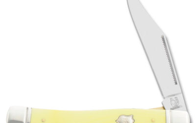 Single Blade Stockman Yellow Handle