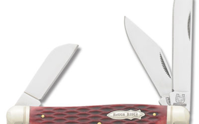 Stockman 4 Inch Red Jigged Bone Handle – Spey Master Blade