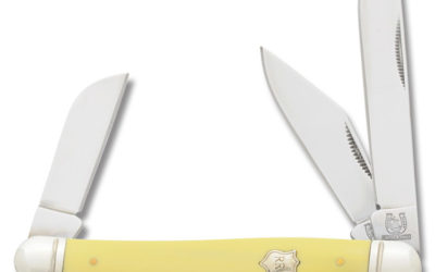 Stockman Yellow Composition Handle – 4 Inch Closed