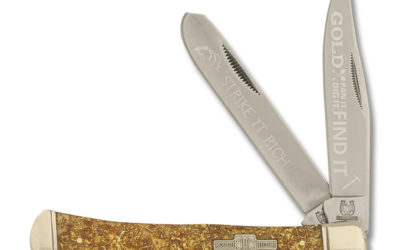 Strike It Rich Trapper Gold Flake Acrylic Handle