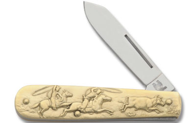 Brass Handle Cowboy Novelty Knife