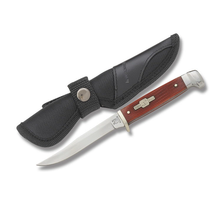 Small Hunter Strawberry Jigged Bone Handle