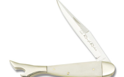 Large Lady Leg Smooth White Bone Handle