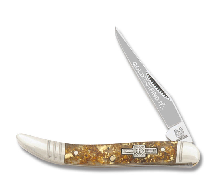 Strike It Rich Toothpick Gold Flake Acrylic Handle