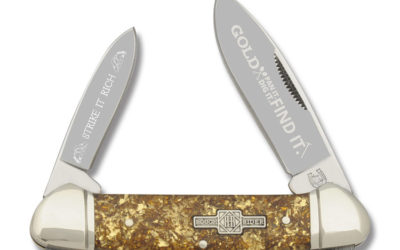 Strike It Rich Canoe Gold Flake Acrylic Handle