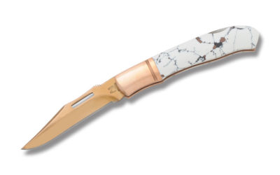 Copperstone Lockback Synthetic Stone Handle