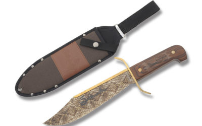 Sidewinder Bowie Wood Handle