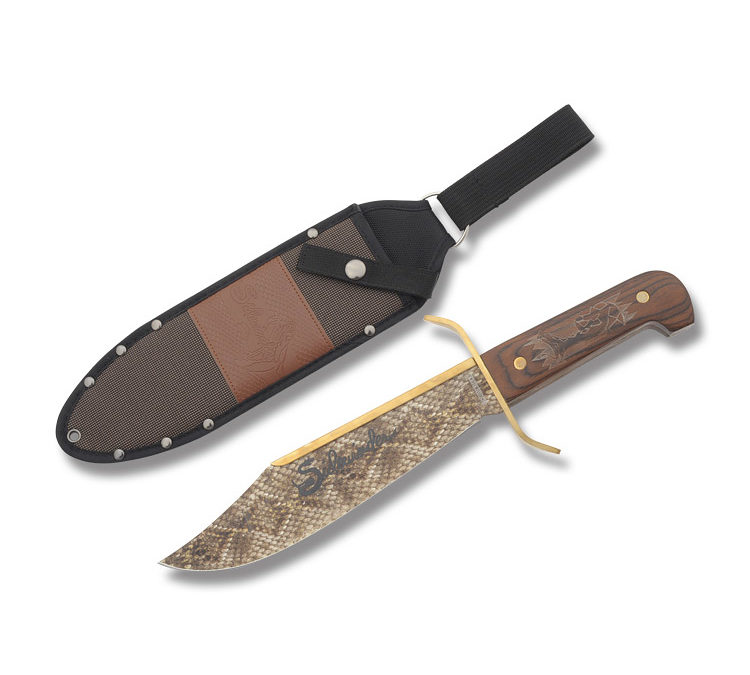 Sidewinder Bowie Wood Handle