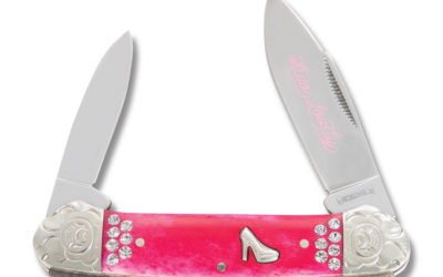 Hello Lovely Canoe Pink Smooth Bone Handle