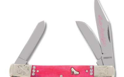 Hello Beautiful Stockman Pink Smooth Bone Handle