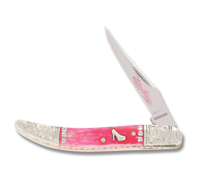 Hello Sassy Little Toothpick Pink Smooth Bone Handle