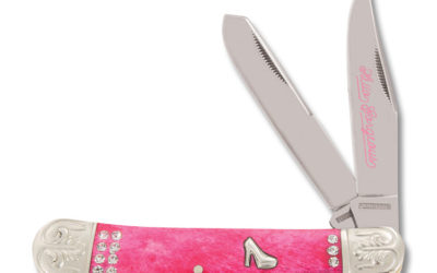 Hello Gorgeous Trapper Pink Smooth Bone Handle