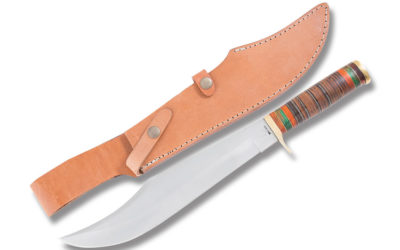 Bowie Stacked Leather Handle