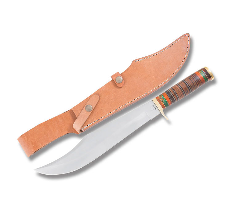 Bowie Stacked Leather Handle