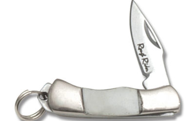 Miniature Mid Hunter White Smooth Bone Handle