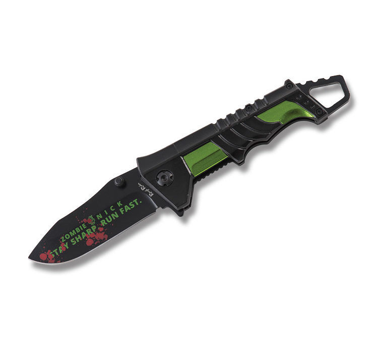 Zombie Nick Night Hiker Linerlock Aluminum Handle