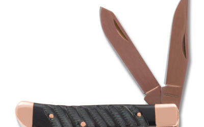 Copper Ridge Mini Trapper Buffalo Horn Jigged Handle