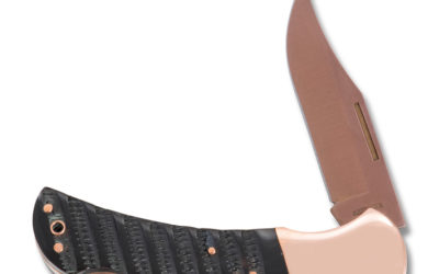 Copper Ridge Large Lockback Jigged Genuine Buffalo Handle
