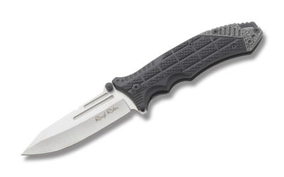 Tactical Linerlock Black Composition Handle – Plain Edge