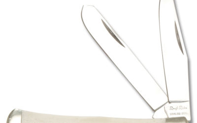 Trapper White Smooth Bone Handle