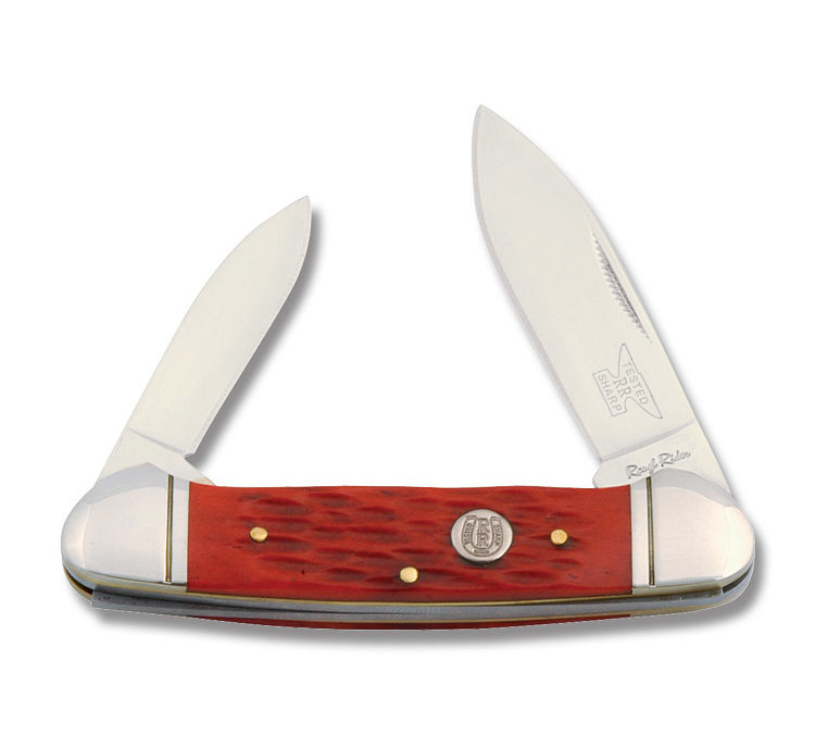 Canoe Red Jigged Bone Handle