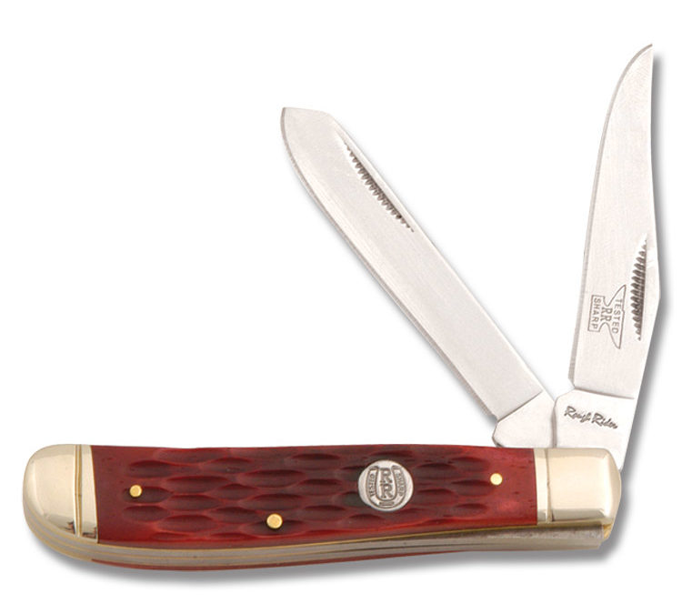 Mini Trapper Red Jigged Bone Handle