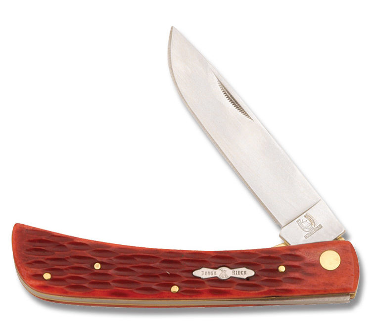 Rough Ryder Red Jigged Bone Locking Marlin Spike Folding Knife - Smoky  Mountain Knife Works