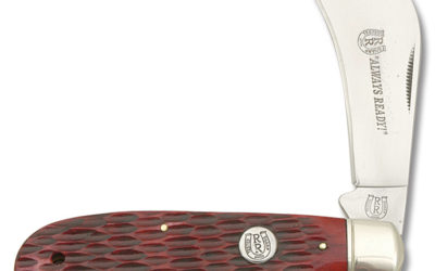 Hawkbill Red Jigged Bone Handle
