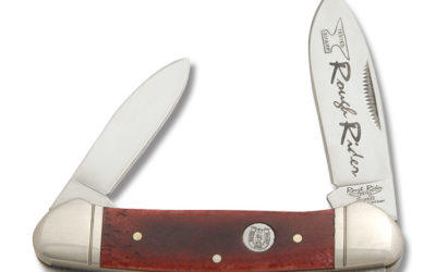 Canoe Red Smooth Bone Handle