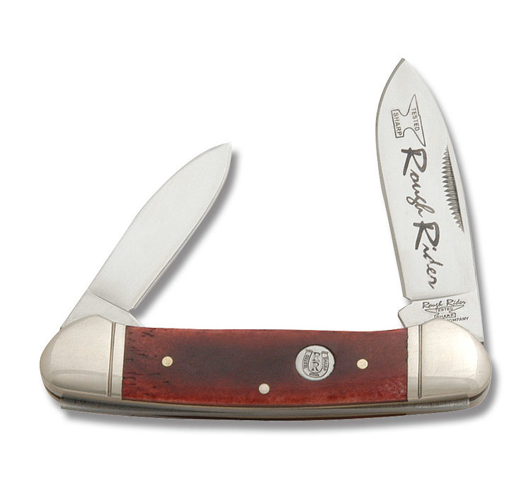 Canoe Red Smooth Bone Handle