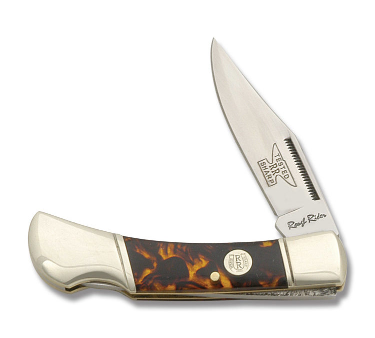 Small Lockback Imitation Tortoiseshell Handle