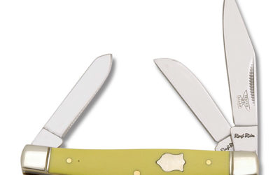 Stockman 3.25 Inch Yellow Composition Handle