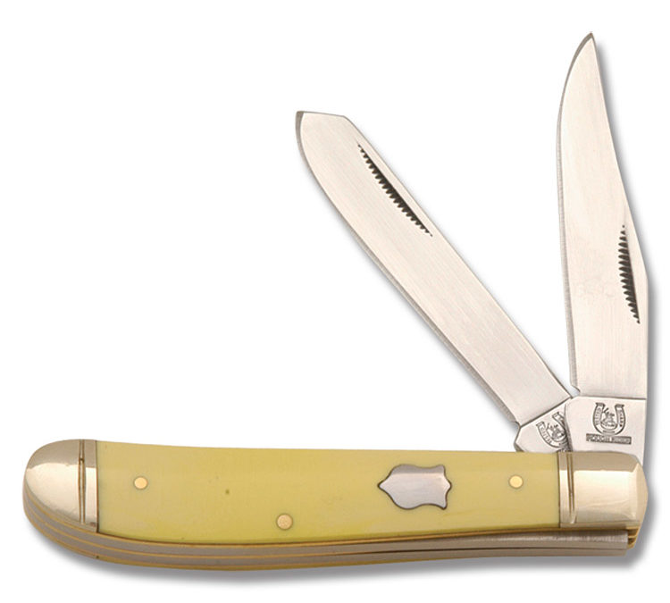 Mini Trapper 3.5 Inch Yellow Composition Handle