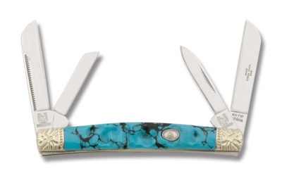 Brian Yellowhorse Arrowhead Congress Imitation Turquoise Handle