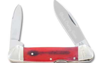 Canoe Black Cherry Smooth Bone Handle